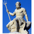 griechische Mythos Figur Poseidon große Outdoor-Steinstatuen der Götter